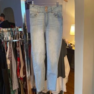 Light colored blue jeans